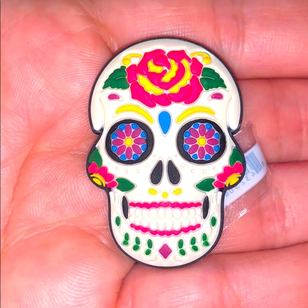 Sugar skull jibbitz.